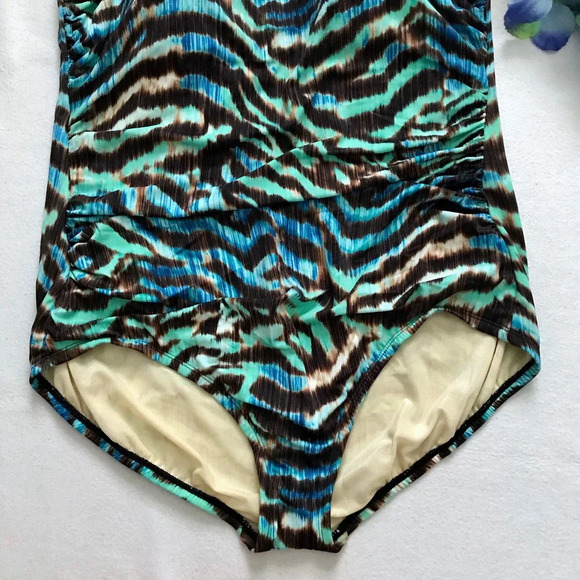 Coastal Blue NWOT One Piece Swim Suit Women 1X - Picture 5 of 14